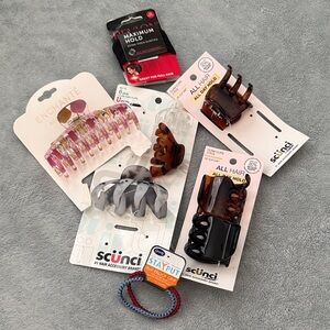 Scunci Hair Claw Clips Set - Multicolor